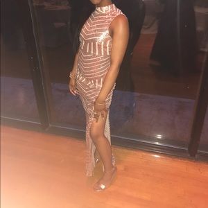 Rose gold prom dress!!!!